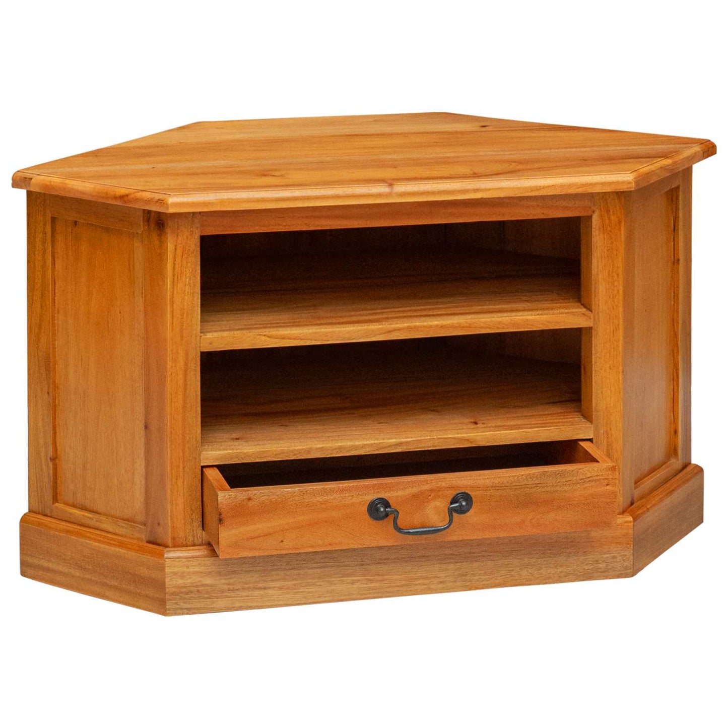 TV-Möbel Trä HörnTVSkåp Naturfärg 79 x 40 x 46 cm Massivt mahognyträ