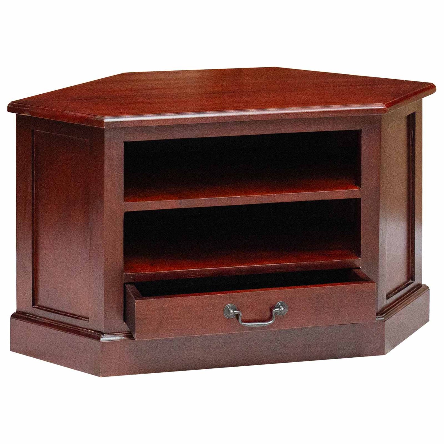 TV-Möbel Brun HörnTVSkåp med låda 79 x 40 x 46 cm Massivt mahognyträ