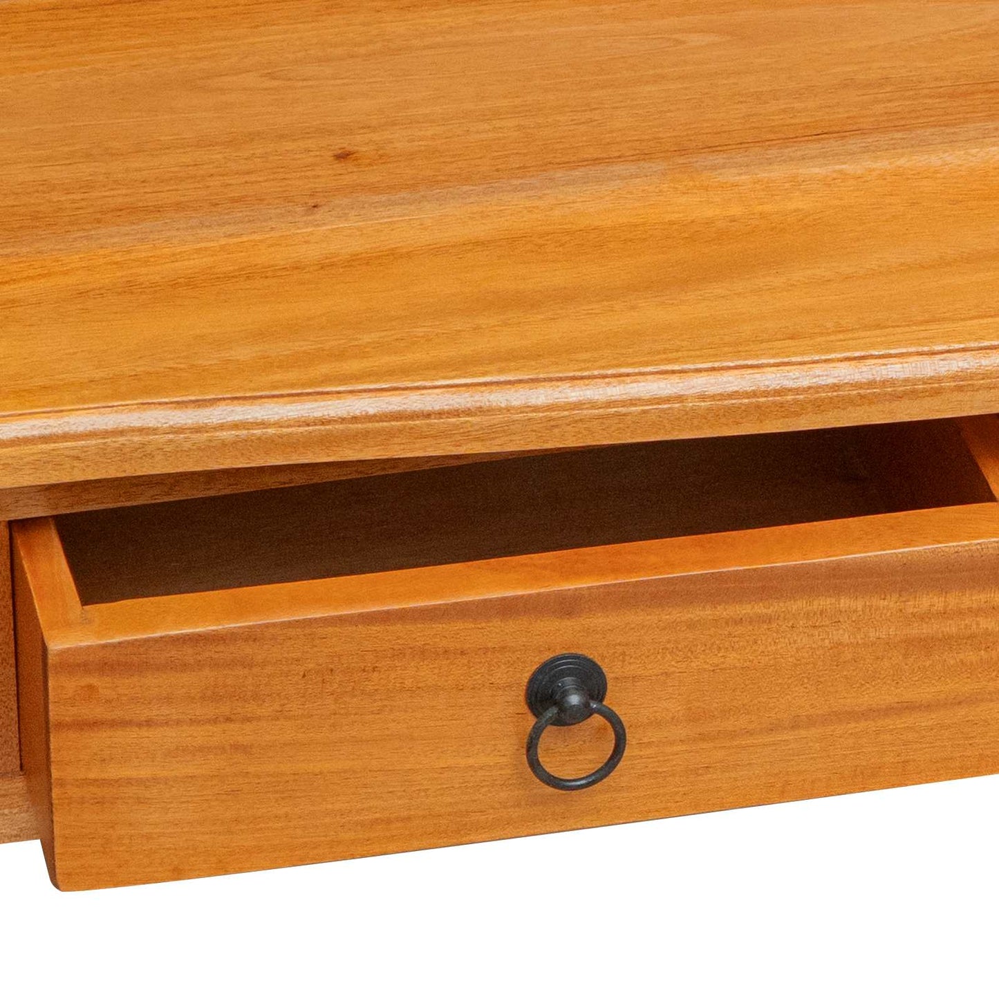 Avlastningsbord Konsollbord Trä Naturfärg 115 x 32 x 76 cm Massivt mahognyträ