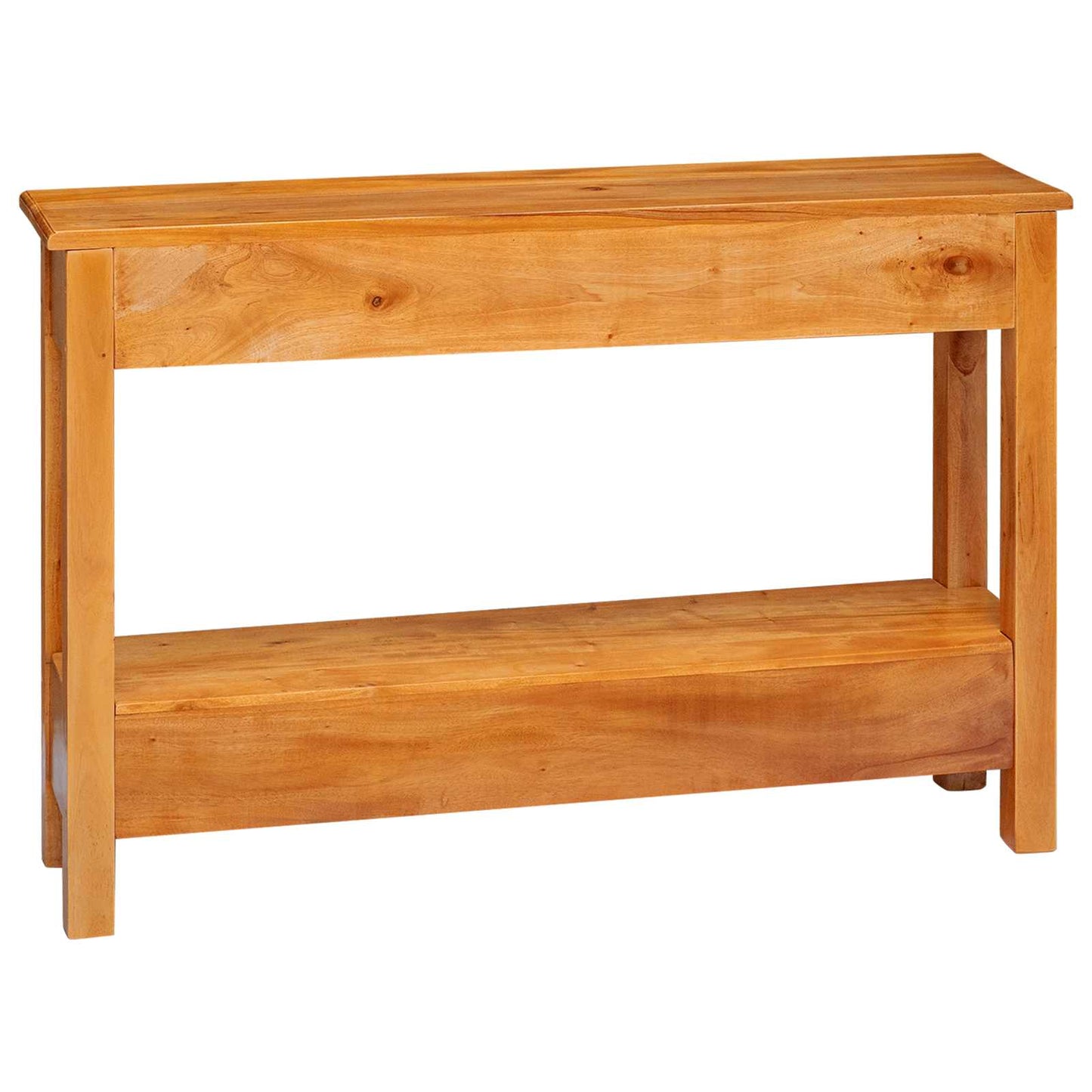 Avlastningsbord Konsollbord Trä Naturfärg 115 x 32 x 76 cm Massivt mahognyträ