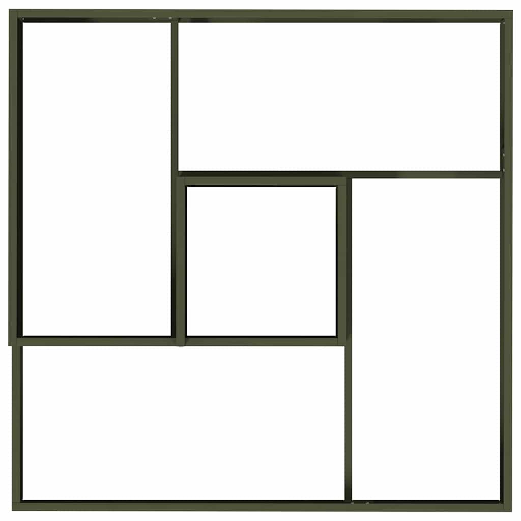 Trädgårdsplanterare Olivgrön 100 x 100 x 50 cm Kallvalsat stål