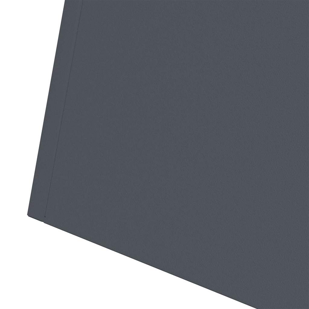 Utomhus Blomkruka Metall Pelarkrukor 2 pcs Antracit 35 x 35 x 73 cm