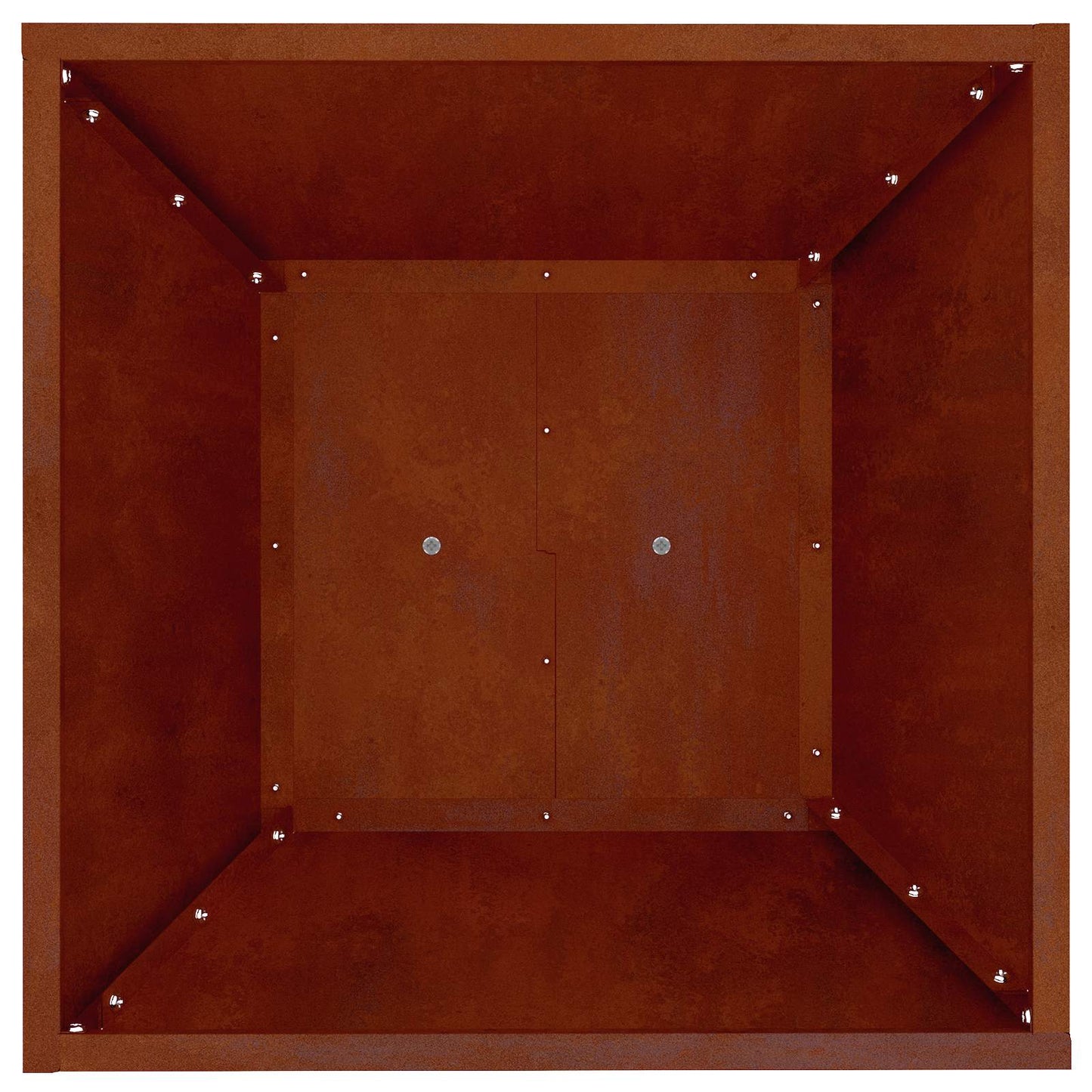 Utomhus Blomkruka Metall Pelarkrukor 2 pcs Silver 40 x 40 x 100 cm