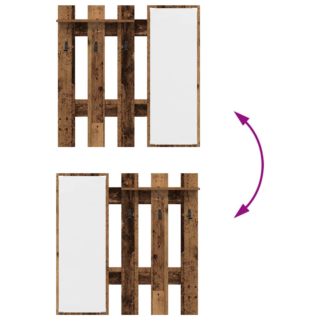 Klädhängare Gammalt Trä 100 x 10 x 100 cm