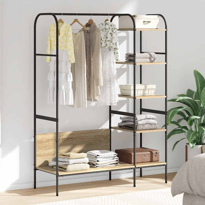 Hallmöbler Klädhängare med hylla Brun 120 x 44 x 160 cm