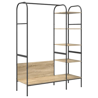 Hallmöbler Klädhängare med hylla Brun 120 x 44 x 160 cm