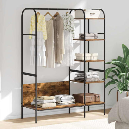 Hallmöbler Klädhängare med hylla Brun 120 x 44 x 160 cm