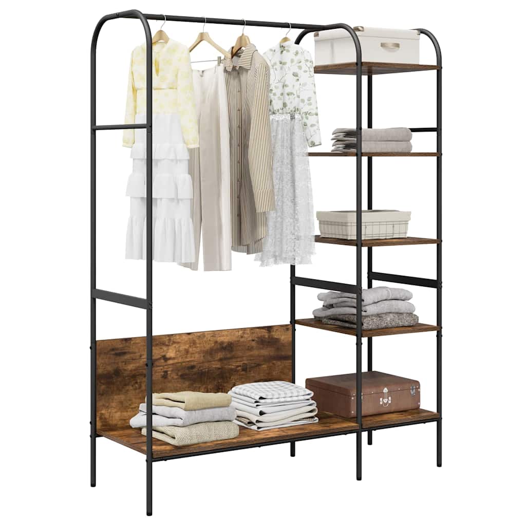 Hallmöbler Klädhängare med hylla Brun 120 x 44 x 160 cm