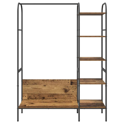 Hallmöbler Klädhängare med hylla Brun 120 x 44 x 160 cm