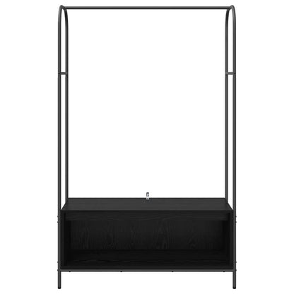 Hallmöbler Klädhängare med lagring Svart 100 x 44 x 160 cm