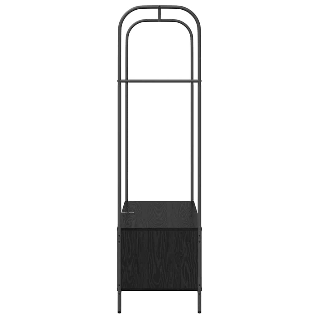 Hallmöbler Klädhängare med lagring Svart 100 x 44 x 160 cm