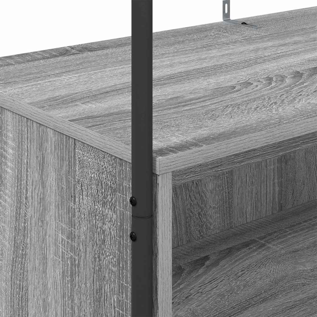 Hallmöbler Klädhängare med lagring Grå 100 x 44 x 160 cm