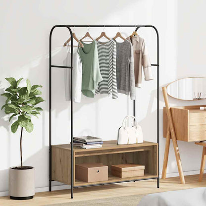 Hallmöbler Klädhängare med lagring Brun 100 x 44 x 160 cm