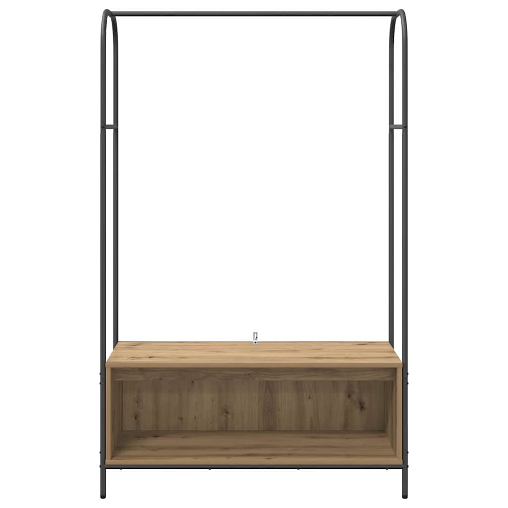 Hallmöbler Klädhängare med lagring Brun 100 x 44 x 160 cm