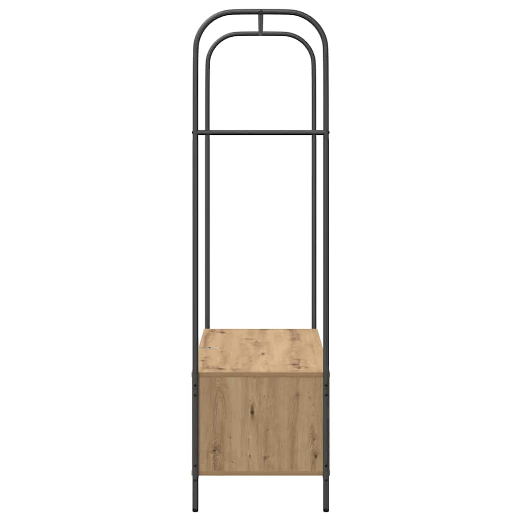 Hallmöbler Klädhängare med lagring Brun 100 x 44 x 160 cm