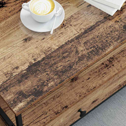 Soffbord Åldrat Trä 100 x 51 x 45 cm