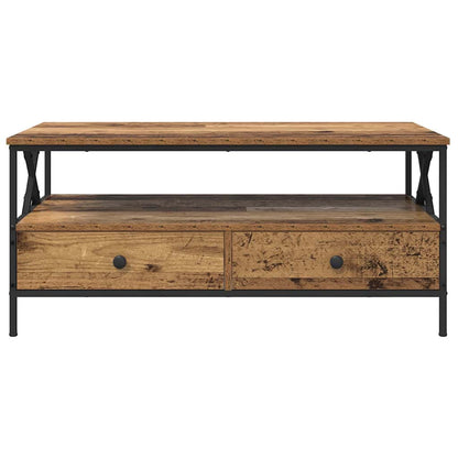 Soffbord Åldrat Trä 100 x 51 x 45 cm
