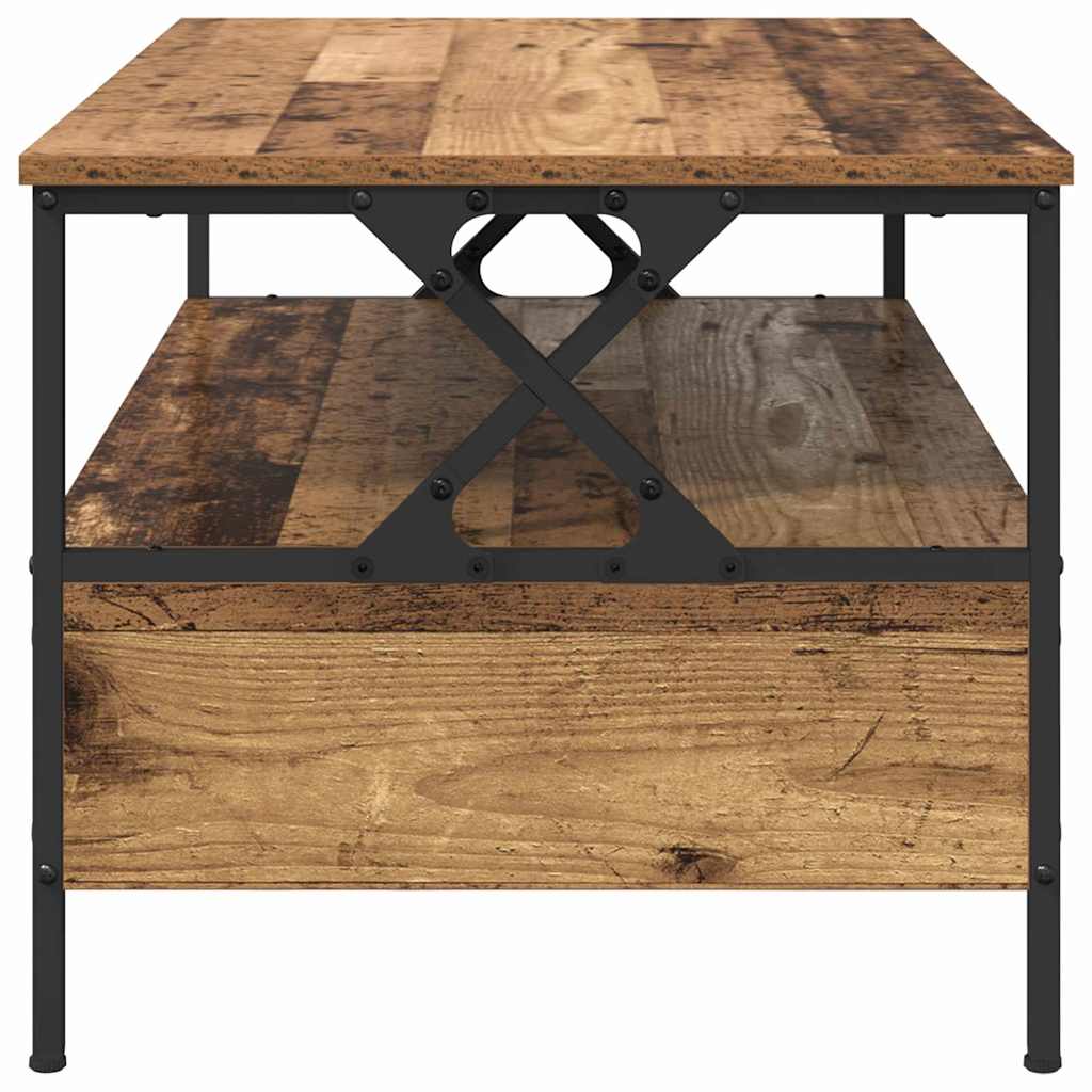 Soffbord Åldrat Trä 100 x 51 x 45 cm