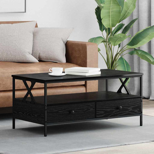 Soffbord Svart Ek 100 x 51 x 45 cm