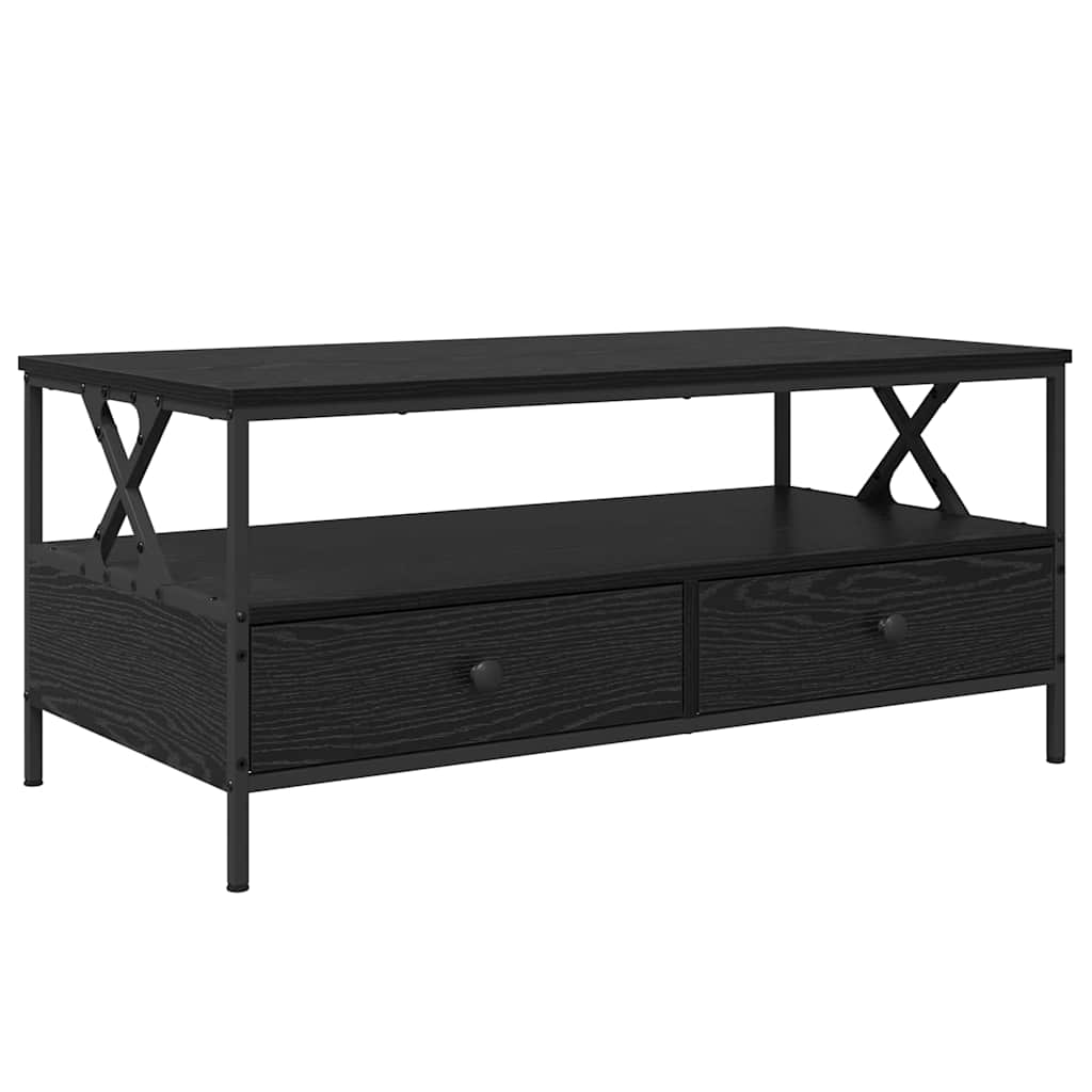 Soffbord Svart Ek 100 x 51 x 45 cm