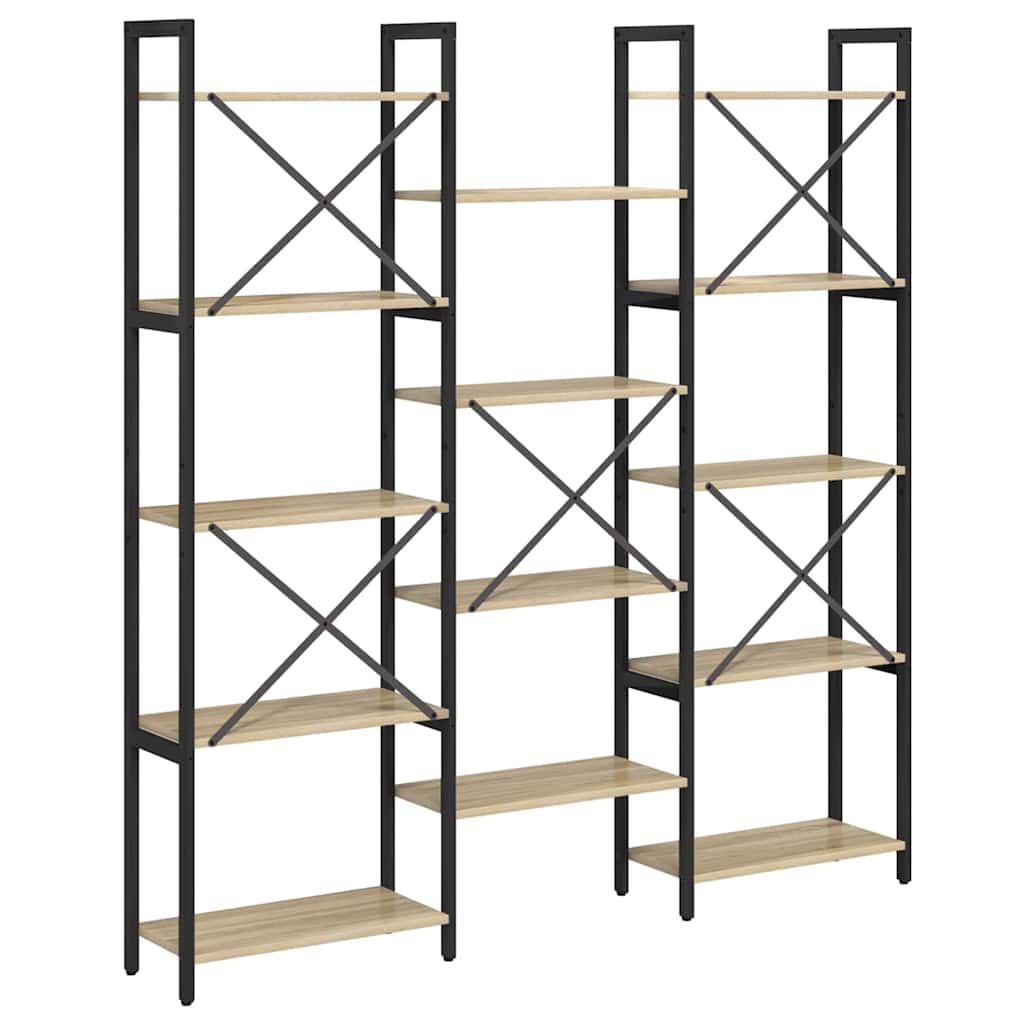 Hyllsystem Sonoma-ek 156 x 25 x 167 cm Konstruerat trä