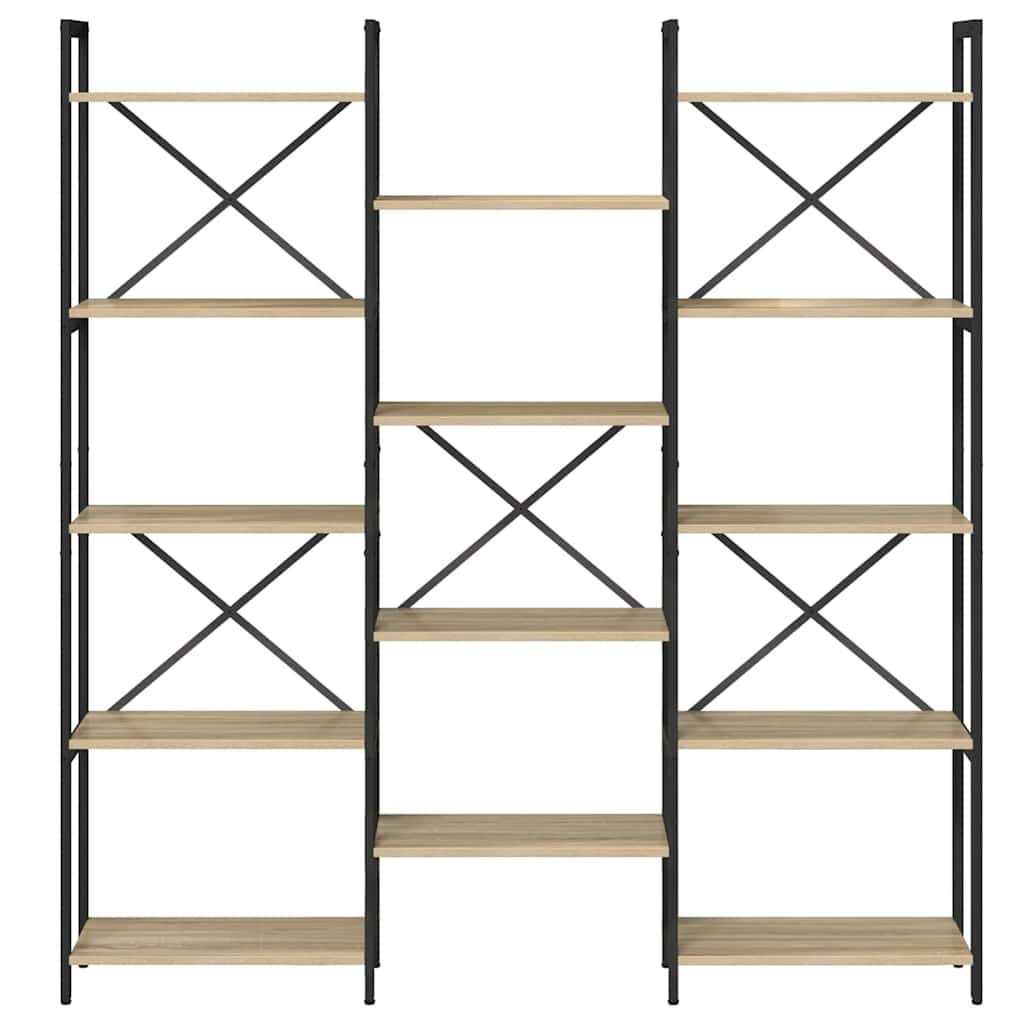 Hyllsystem Sonoma-ek 156 x 25 x 167 cm Konstruerat trä