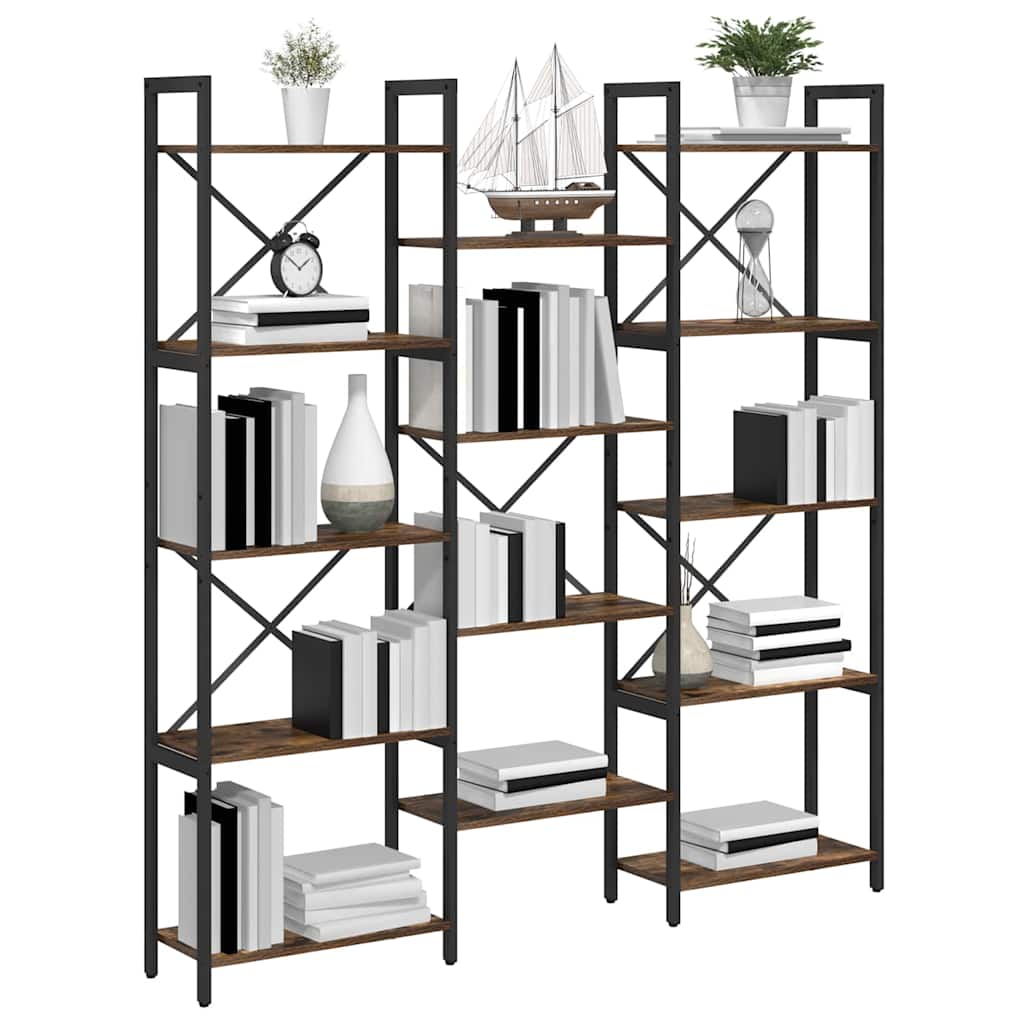 Hyllsystem Sonoma-ek 156 x 25 x 167 cm Konstruerat trä