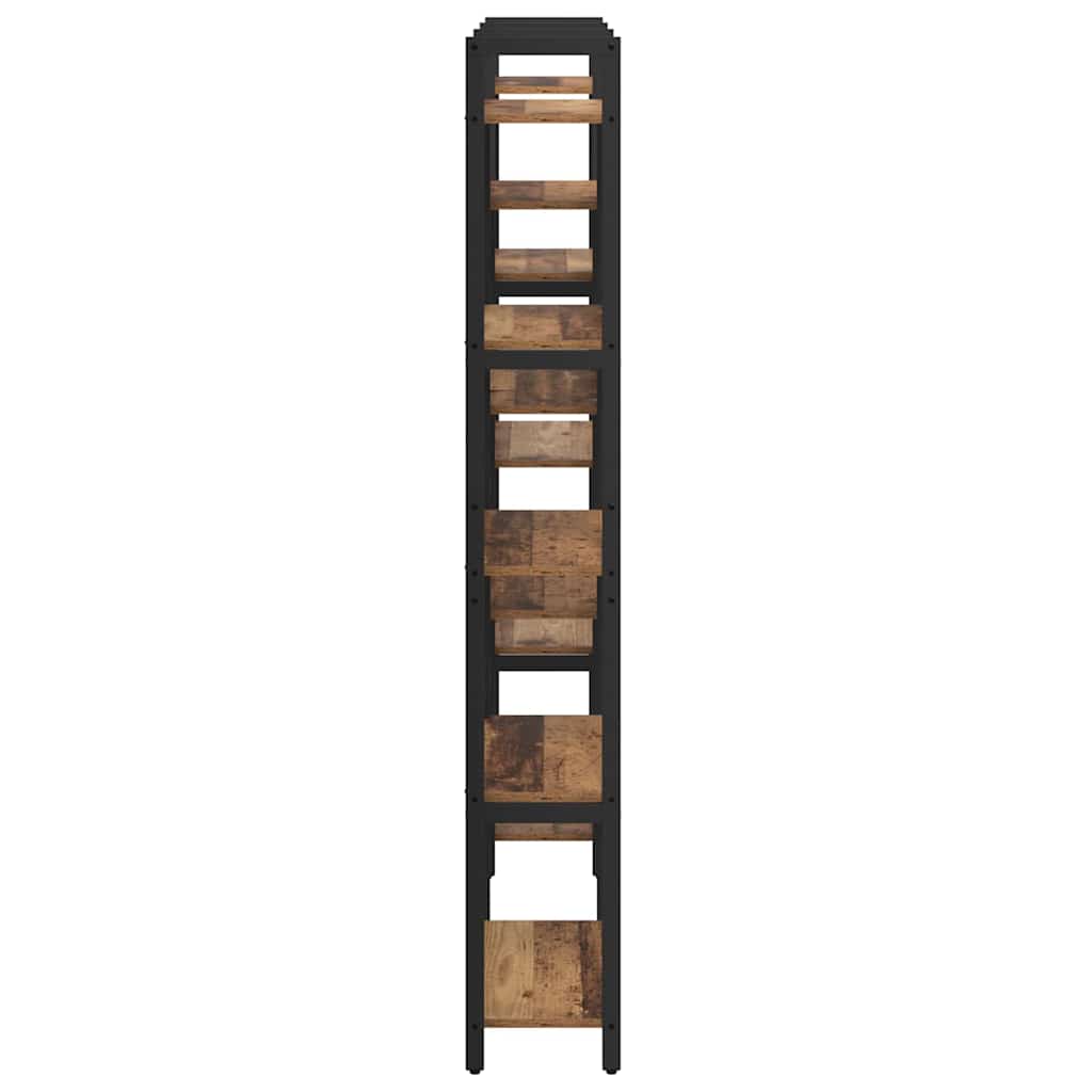 Hyllsystem Gammalt trä 156 x 25 x 167 cm Konstruerat trä