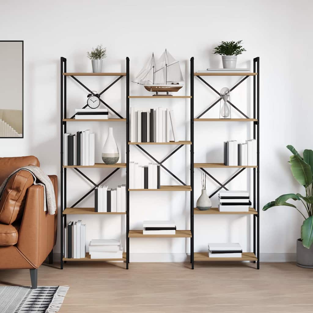 Hyllsystem Artisan Ek 156 x 25 x 167 cm Konstruerat trä