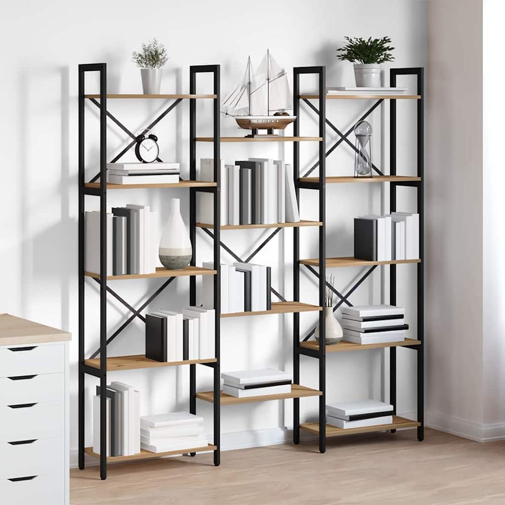 Hyllsystem Artisan Ek 156 x 25 x 167 cm Konstruerat trä