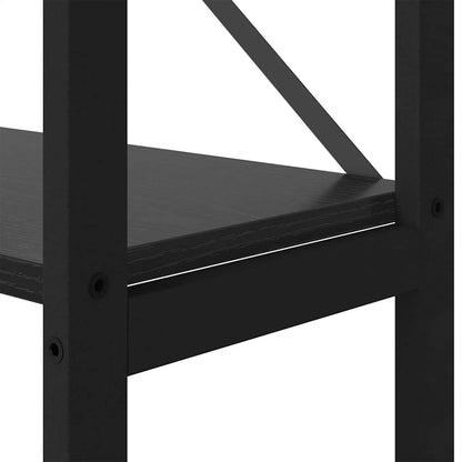 Bokhylla Svart Ek 40 x 30 x 188 cm