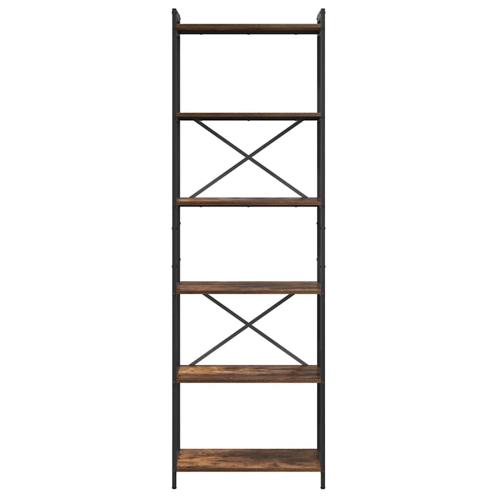 Bokhylla Rökfärgad Ek 60 x 30 x 188 cm