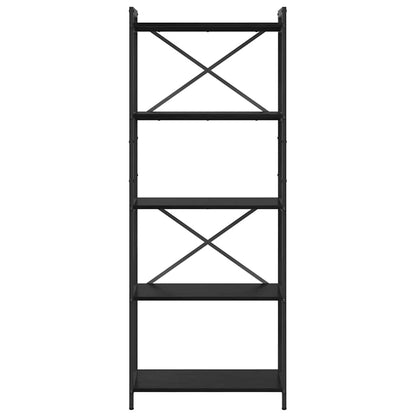 Bokhylla Svart Ek 60 x 30 x 153 cm