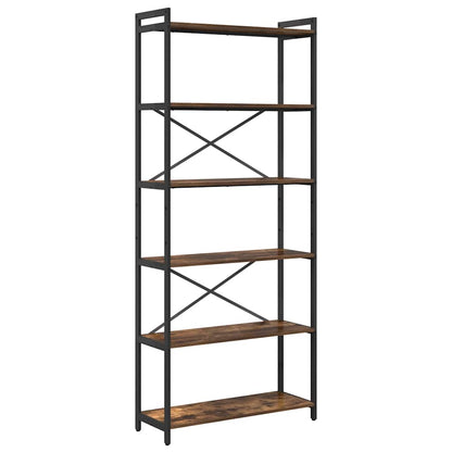 Bokhylla Rökfärgad Ek 80 x 30 x 188 cm