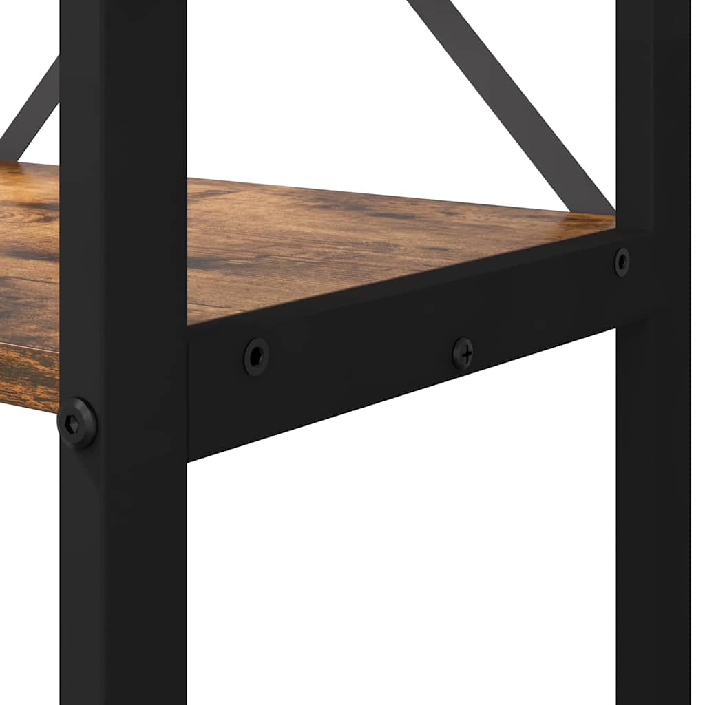 Bokhylla Rökfärgad Ek 80 x 30 x 153 cm