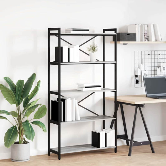 Bokhylla Sonoma Grå 80 x 30 x 153 cm