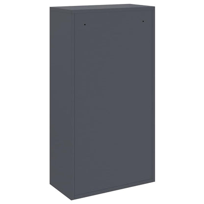Brevlåda Paketbox med lagring med dörr Antracit 44 x 22 x 82 cm Stål