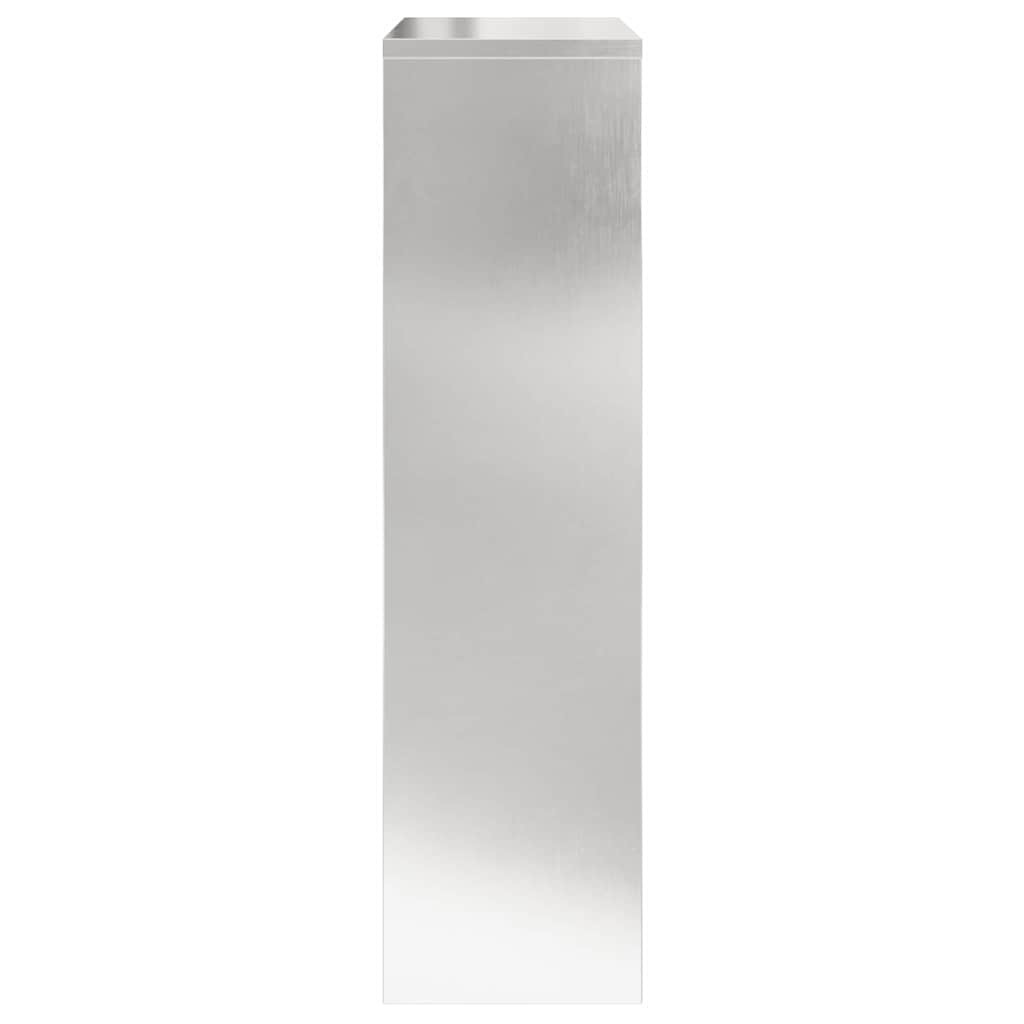 Brevlåda Paketbox med lagring Silver 44 x 22 x 82 cm Rostfritt stål