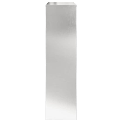 Brevlåda Paketbox med lagring Silver 44 x 22 x 82 cm Rostfritt stål
