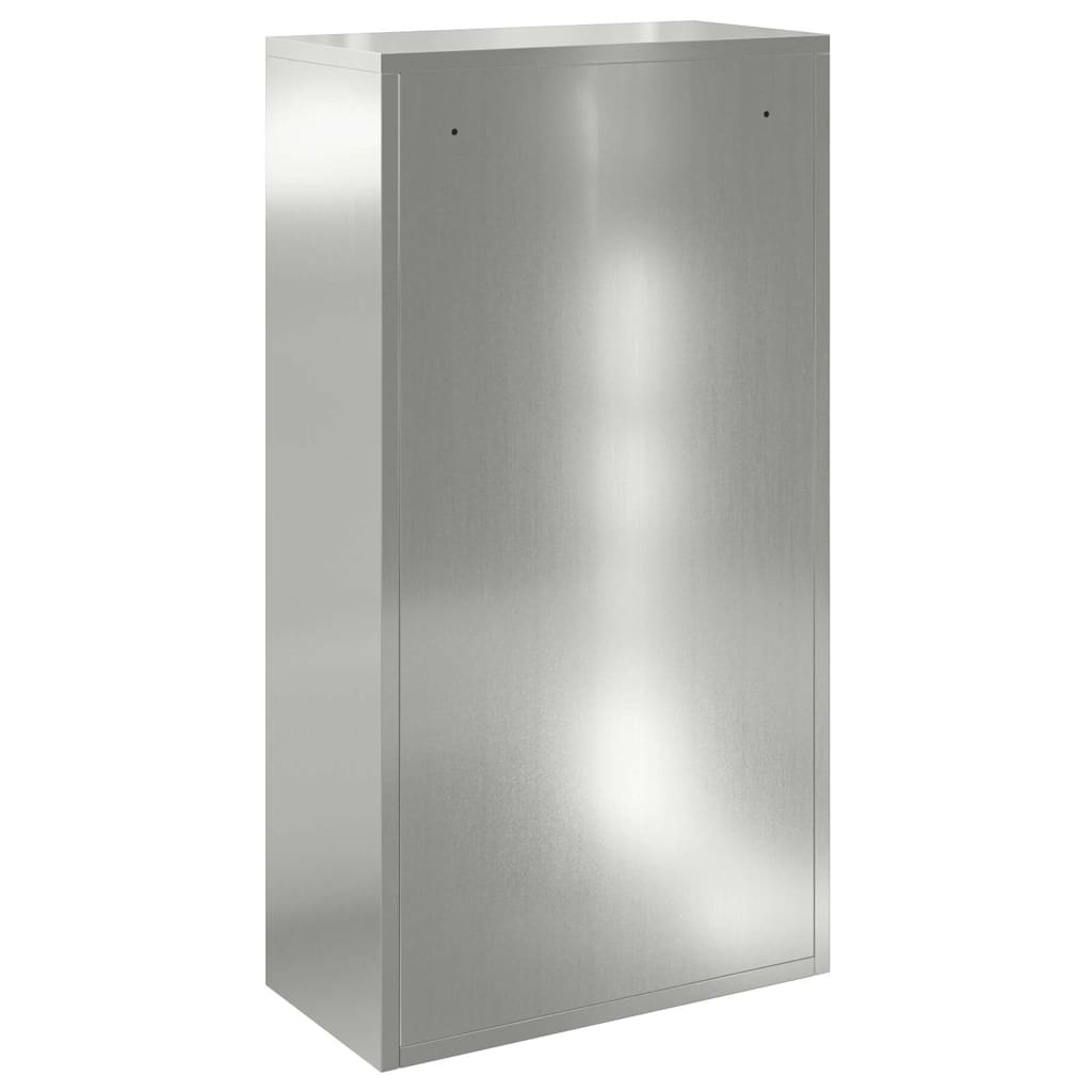 Brevlåda Paketbox med lagring Silver 44 x 22 x 82 cm Galvaniserat Stål