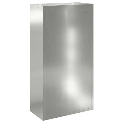 Brevlåda Paketbox med lagring Silver 44 x 22 x 82 cm Galvaniserat Stål