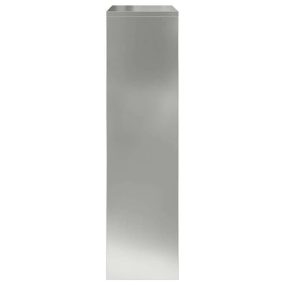Brevlåda Paketbox med lagring Silver 44 x 22 x 82 cm Galvaniserat Stål