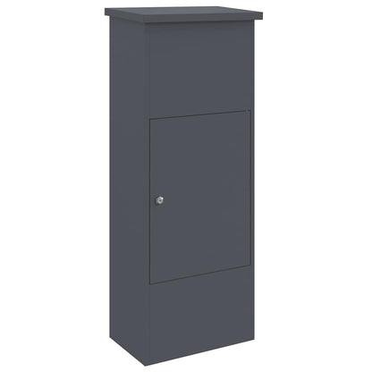 Brevlåda Paketbox med lagring med lås Antracit 44,5 x 29 x 110,5 cm Stål