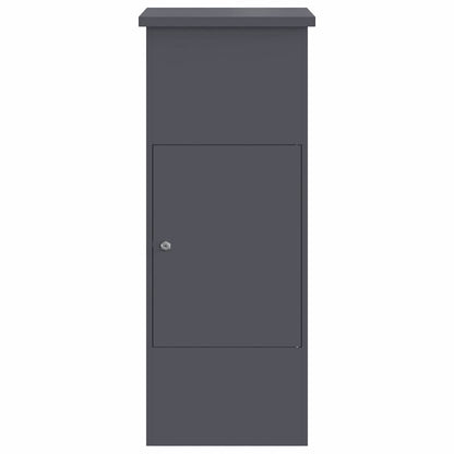 Brevlåda Paketbox med lagring med lås Antracit 44,5 x 29 x 110,5 cm Stål