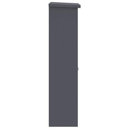 Brevlåda Paketbox med lagring med lås Antracit 44,5 x 29 x 110,5 cm Stål