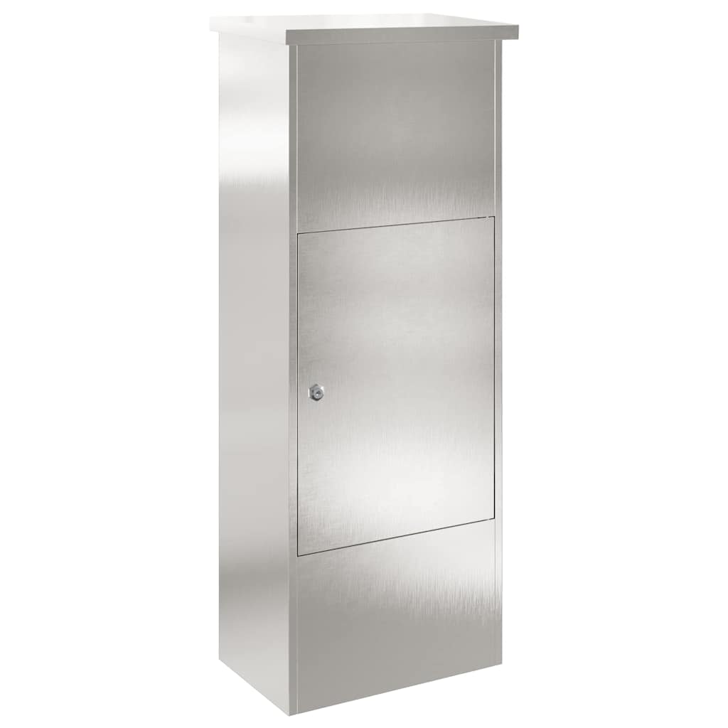 Brevlåda Paketbox med lagring Silver 44,5 x 29 x 110,5 cm Rostfritt stål