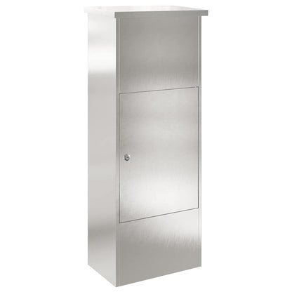 Brevlåda Paketbox med lagring Silver 44,5 x 29 x 110,5 cm Rostfritt stål