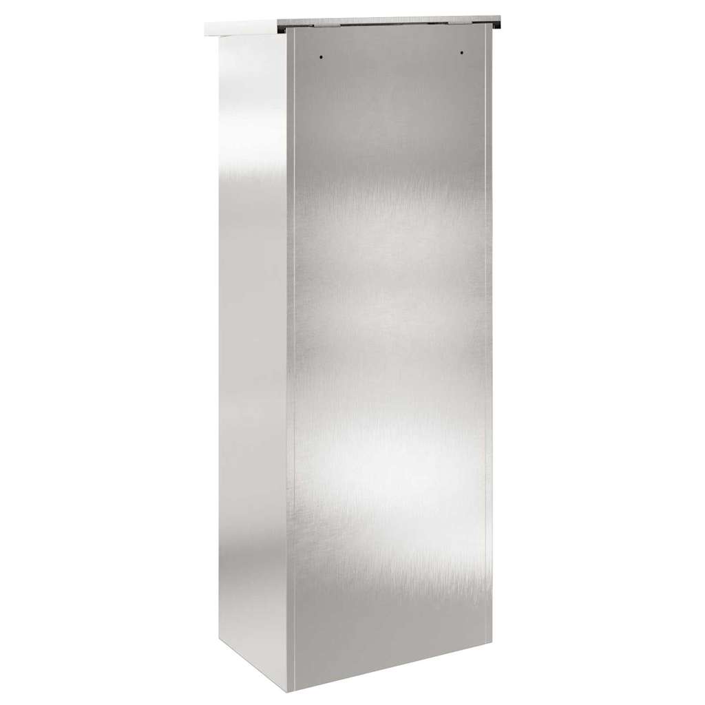 Brevlåda Paketbox med lagring Silver 44,5 x 29 x 110,5 cm Rostfritt stål