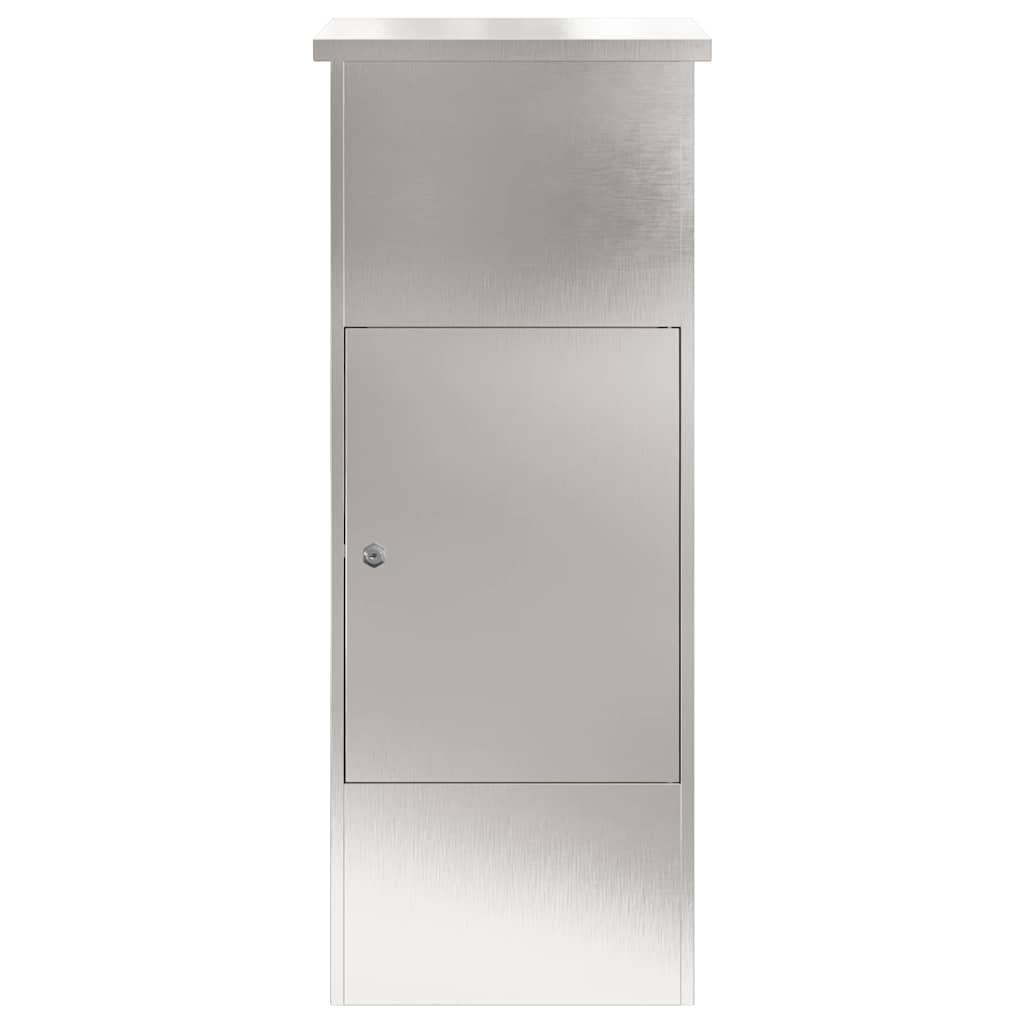 Brevlåda Paketbox med lagring Silver 44,5 x 29 x 110,5 cm Rostfritt stål