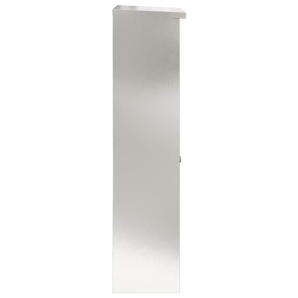 Brevlåda Paketbox med lagring Silver 44,5 x 29 x 110,5 cm Rostfritt stål